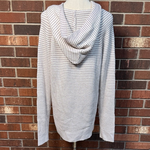 J. Jill Pullover Hooded Split Neck Sweater - Picture 4 of 12